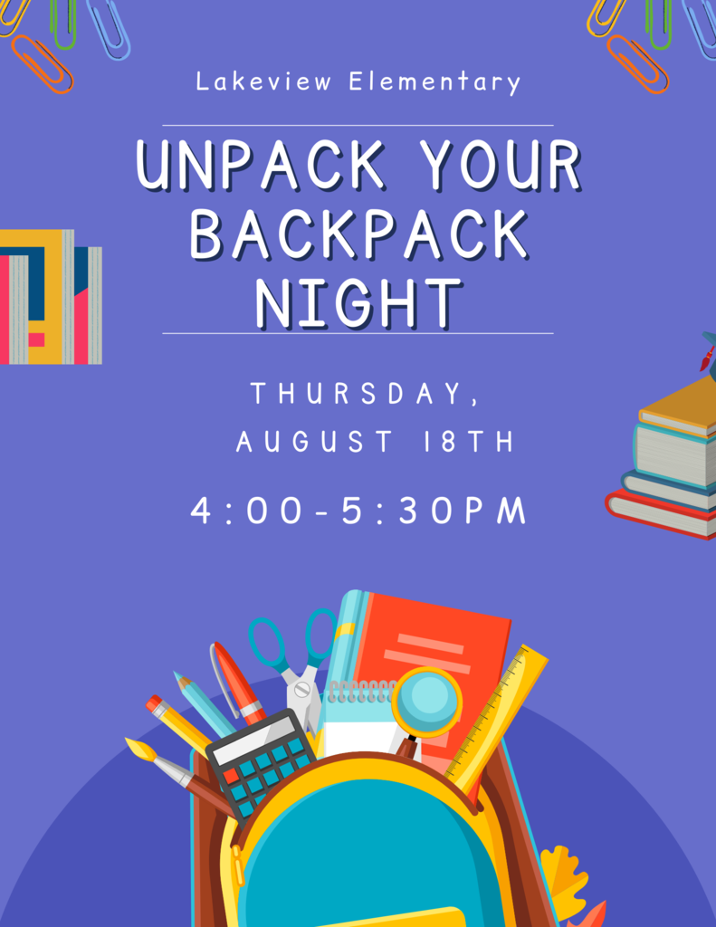 Unpack Your Backpack Night